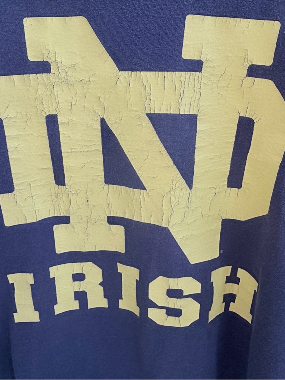 Notre Dame Irish off-the-shoulder graphic tee - Picture 2 of 7